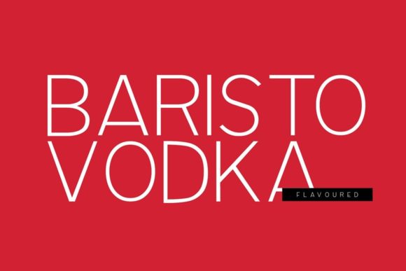 Baristo Vodka: The Display Font That Elevates Campaign Visuals with Style