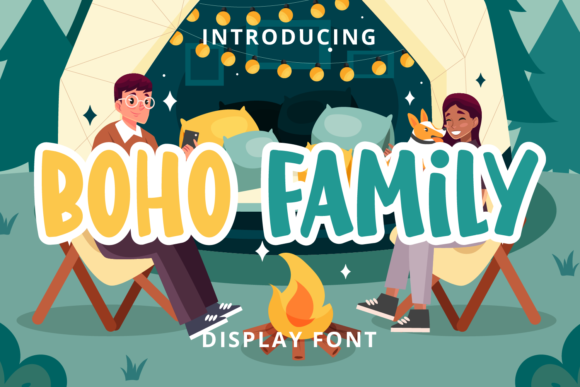 Boho Family: A Playful Display Font for Lifestyle Blogs and Editorial Design