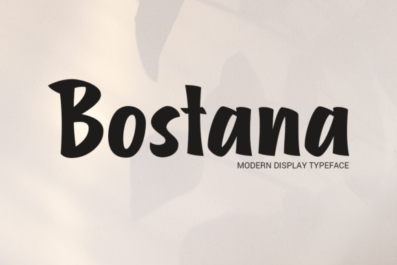 Bostana: A Dynamic Display Font for Modern Editorial Design