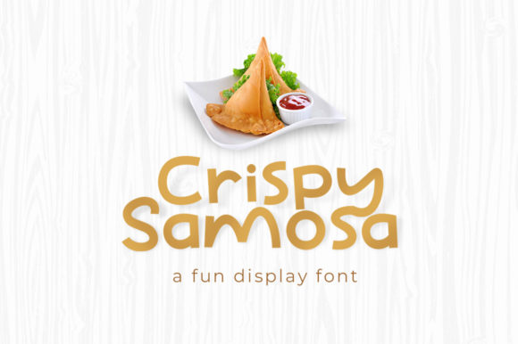 Crispy Samosa: A Playful Display Font for Makers and Creative Sellers