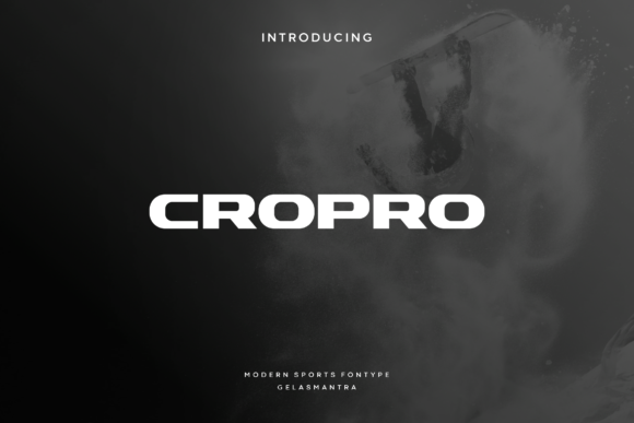 Cropro: A Sporty Display Font for Modern Web Design