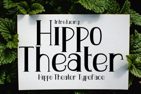 Hippo Theater: A Romantic Display Font for Scroll-Stopping Marketing Visuals