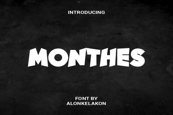 Monthes: A Bold Display Font for Handmade Labels, Invitations & More