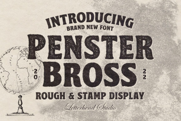 Penster Bross: A Bold Display Font for Makers and Digital Designers