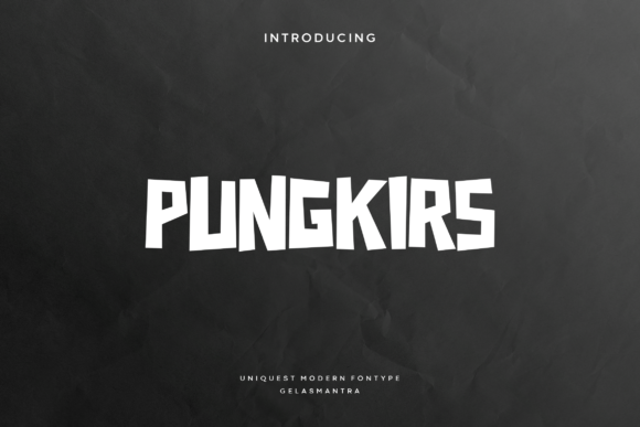 Pungkirs: A Playful Display Font That Builds Brand Personality