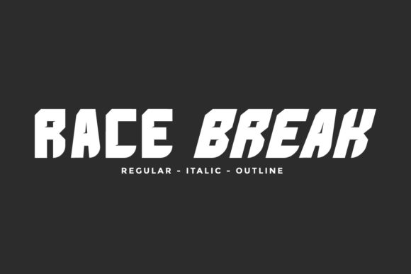 Race Break: A Bold Display Font That Elevates Small Business Branding