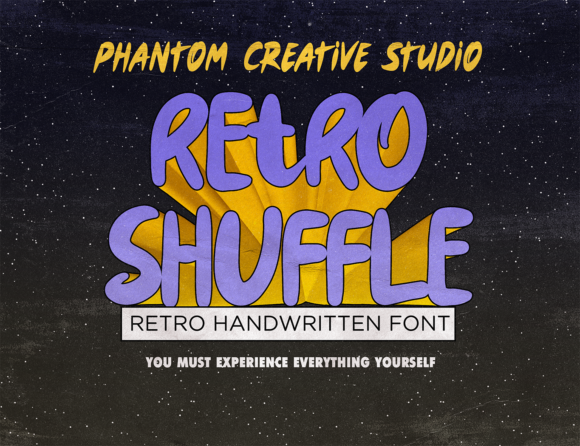 Retro Shuffle: A Vintage Display Font for Handmade Designers and Makers
