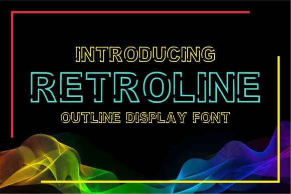Retroline: A Bold Display Font for Web Designers and Digital Creators