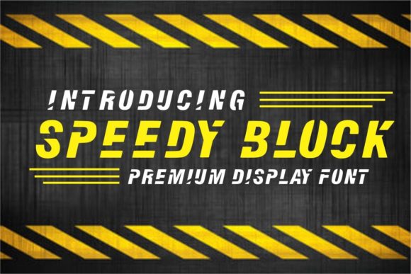 Speedy Block: A Bold Display Font for Dynamic Web Design Projects
