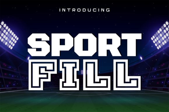 Sport Fill: A Bold Display Font for High-Impact Campaign Visuals