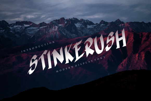 Stinkerush: A Modern Brush Display Font That Elevates Brand Identity