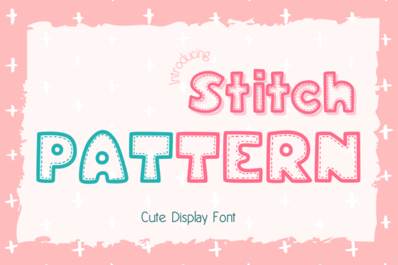 Stitch Pattern Font: A Unique Display Typeface for Creative Web Design