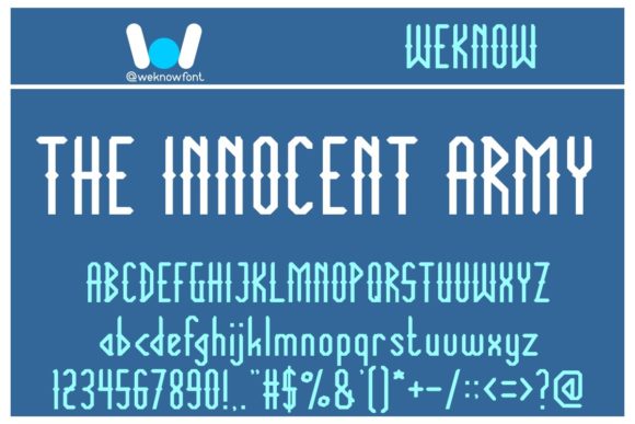 The Innocent Army: A Display Font That Brings Personality to Digital Design