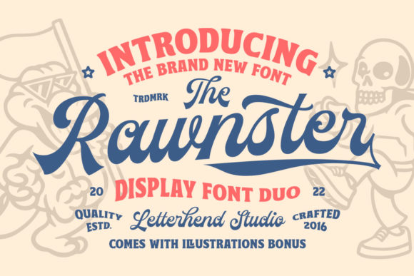 The Rawnster: A Bold Display Font for Modern Web Design