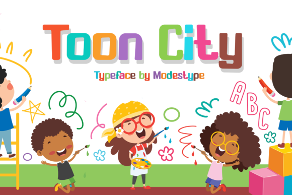 Toon City: A Playful Display Font for Modern Editorial Design