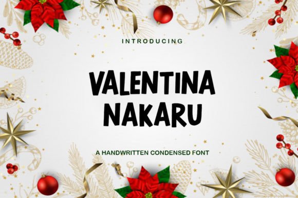 Valentina Nakaru: A Bold Display Font for Makers and Creative Sellers