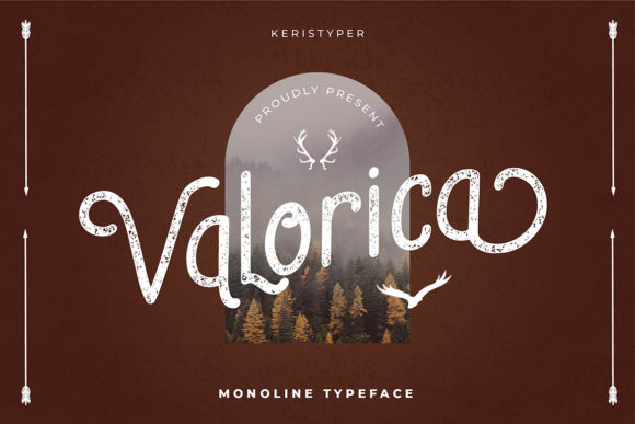 Valorica: A Monoline Display Font That Bridges Modern and Vintage in Brand Design