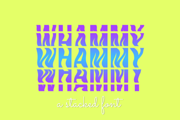 Whammy Font: A Dynamic Display Typeface for Modern Web Design